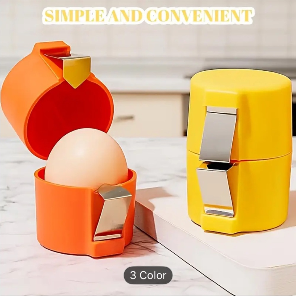 Egg Separator & Shell Peeler – Handheld Yolk Remover Tool - Picture 8 of 10